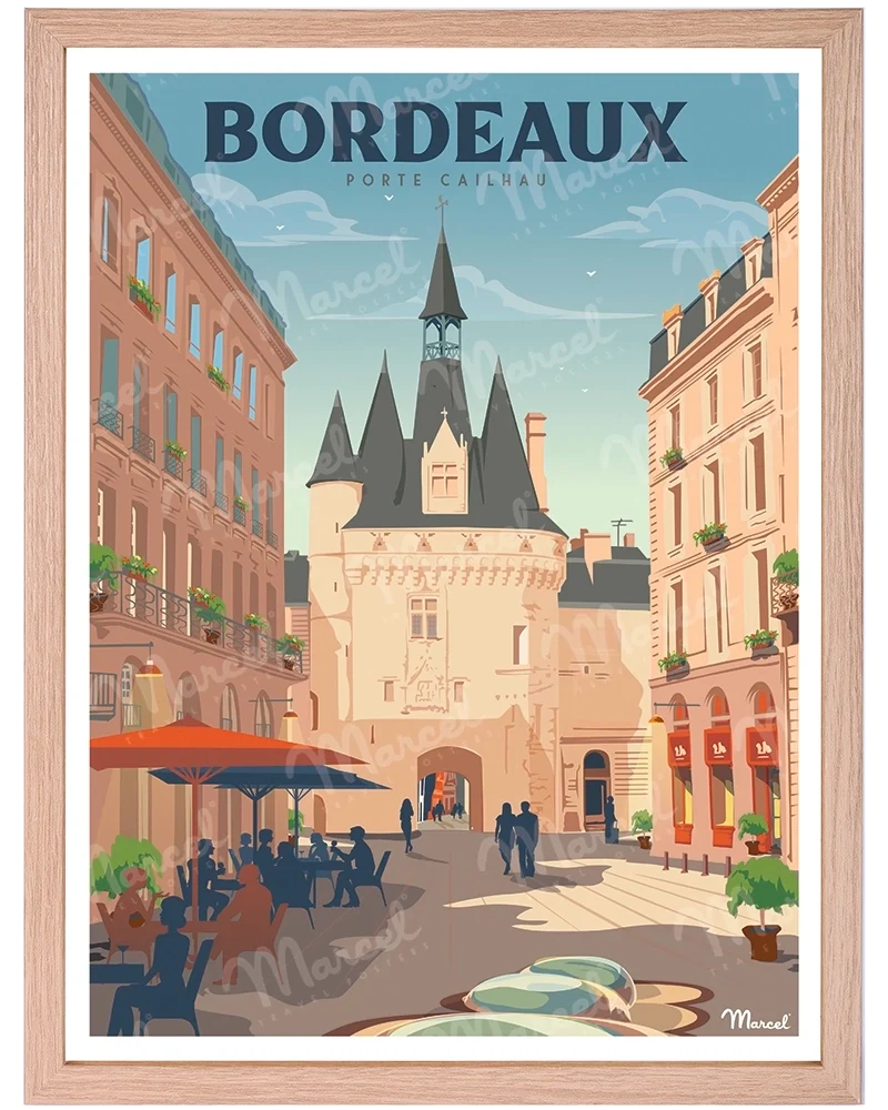 Affiche BORDEAUX "Porte Cailhau"
