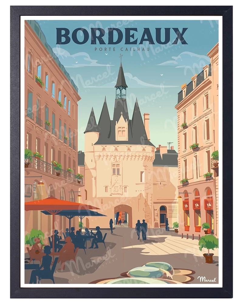 Affiche BORDEAUX "Porte Cailhau"