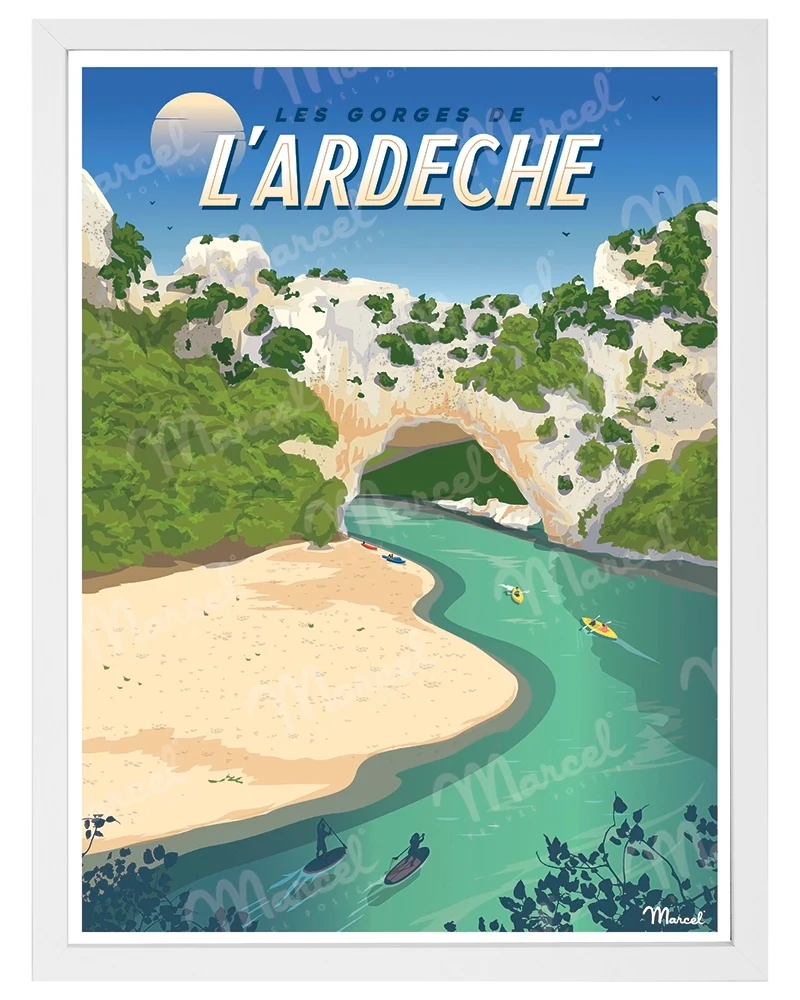 Affiche "Les Gorges de l’ARDÈCHE"