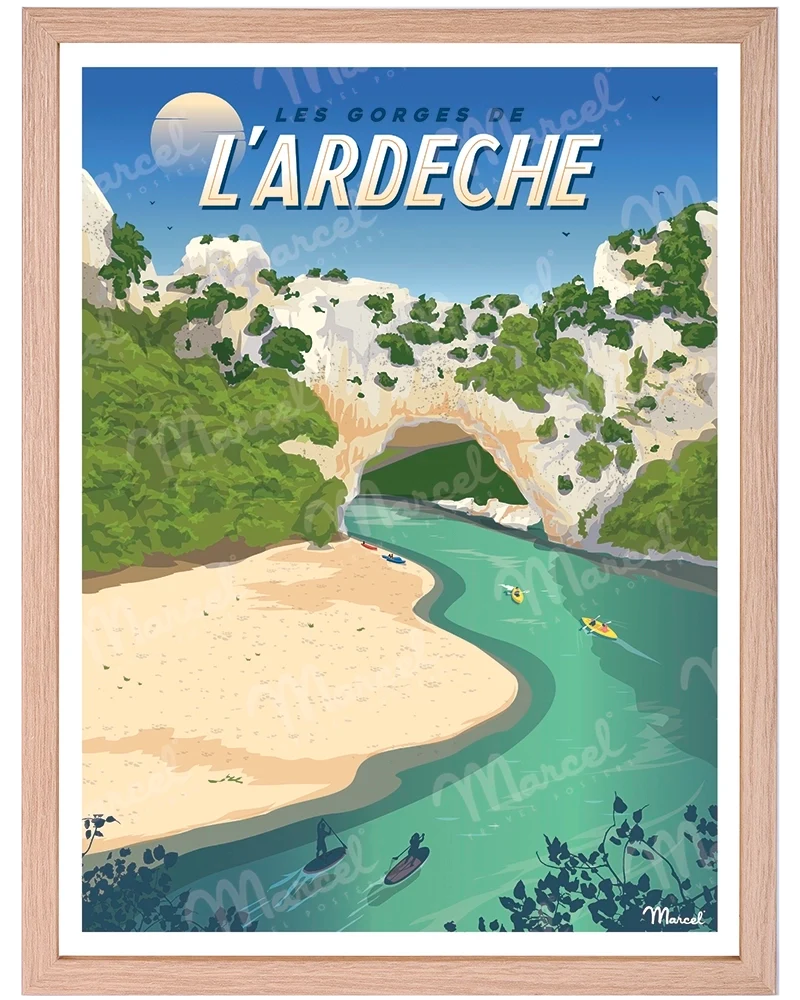 Affiche "Les Gorges de l’ARDÈCHE"