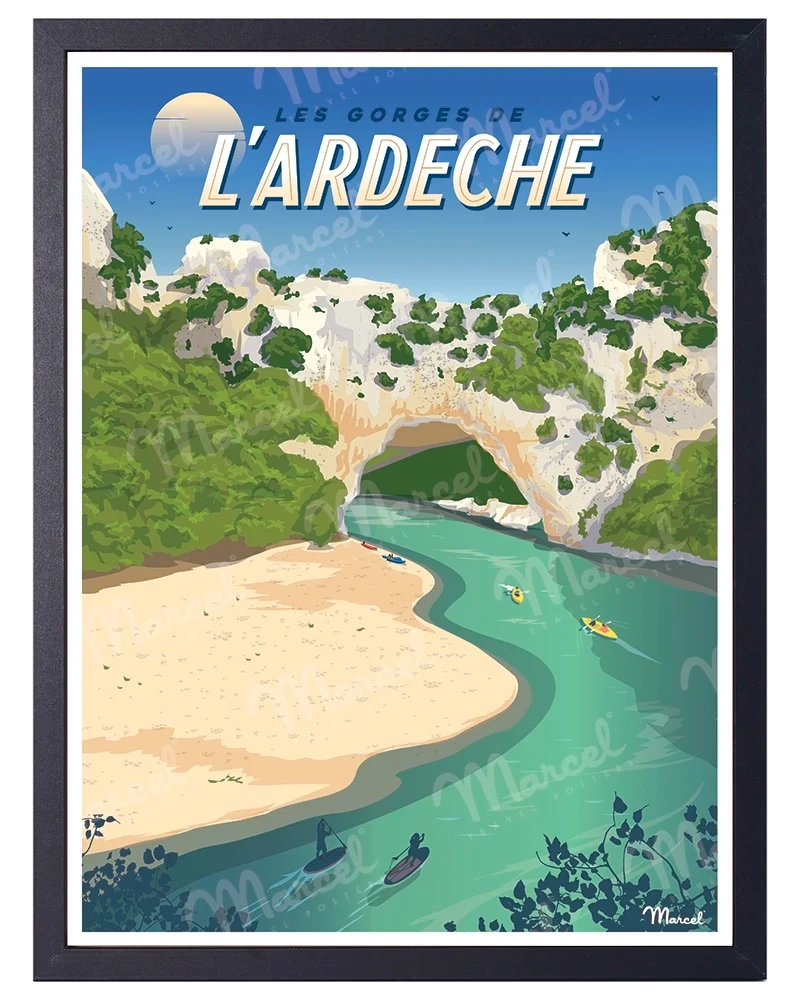 Affiche "Les Gorges de l’ARDÈCHE"