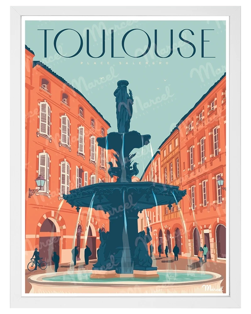Affiche TOULOUSE "Place Salengro"
