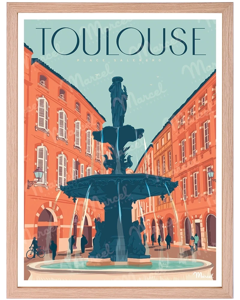 Affiche TOULOUSE "Place Salengro"