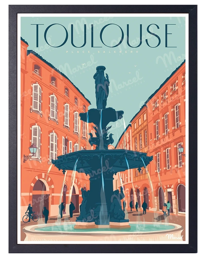 Affiche TOULOUSE "Place Salengro"