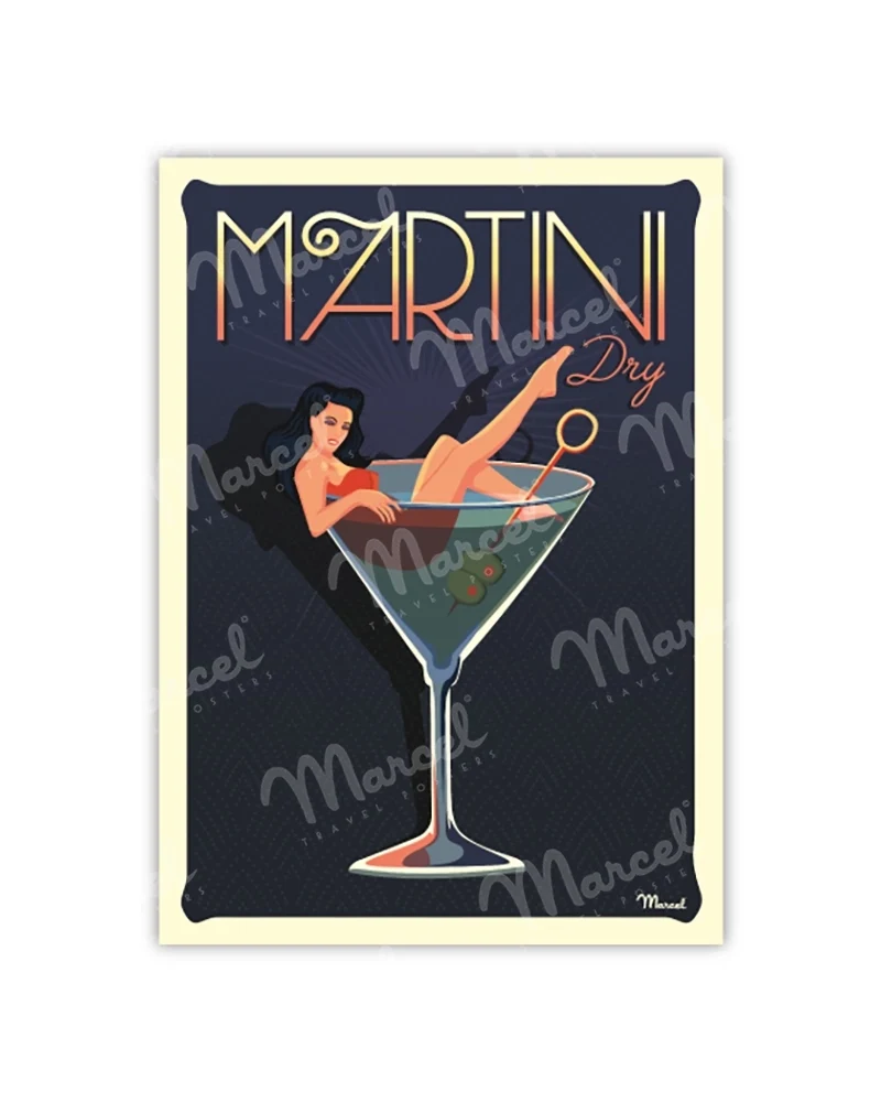 Carte Postale "Martini Dry"