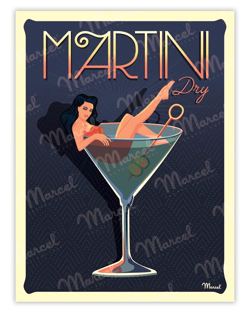 Affiche "Martini Dry"