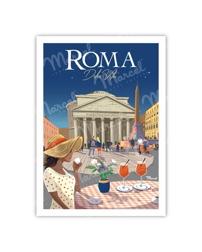 Carte Postale ROME "Dolce Vita"