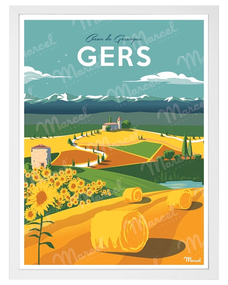 Affiche GERS "Coeur de Gascogne"