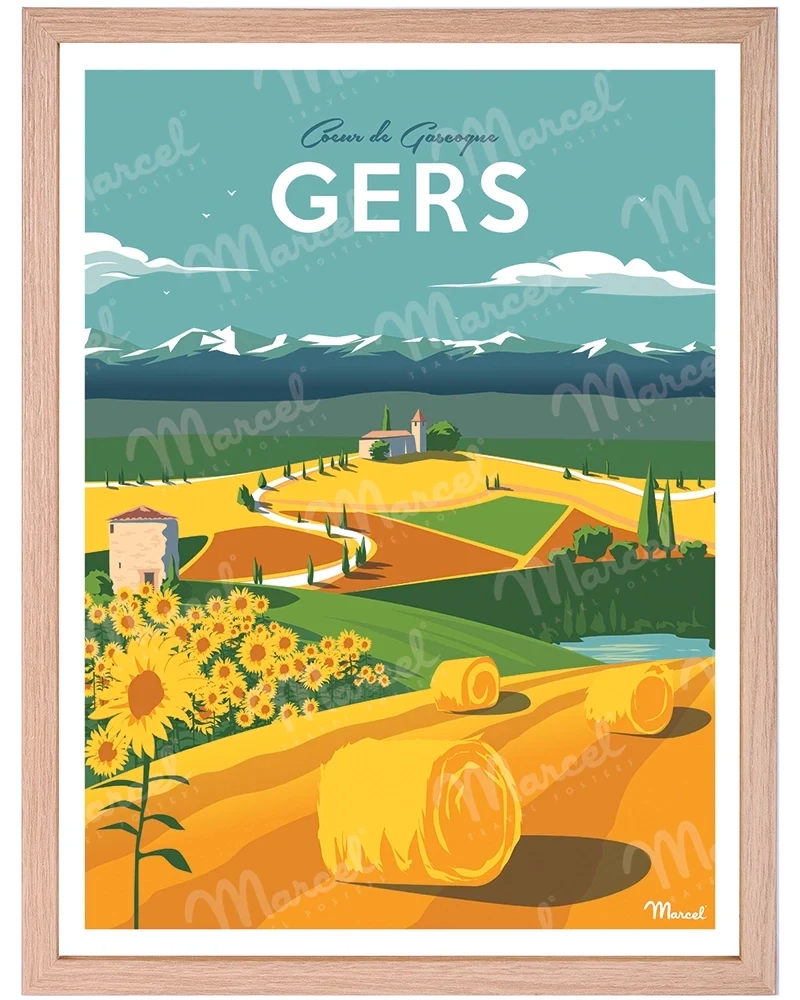 Affiche GERS "Coeur de Gascogne"
