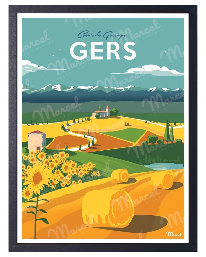 Affiche GERS "Coeur de Gascogne"