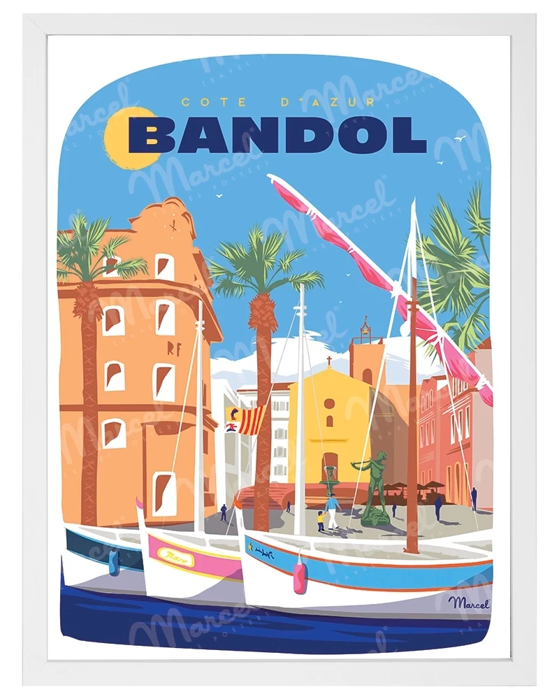 Affiche BANDOL "Le Port"