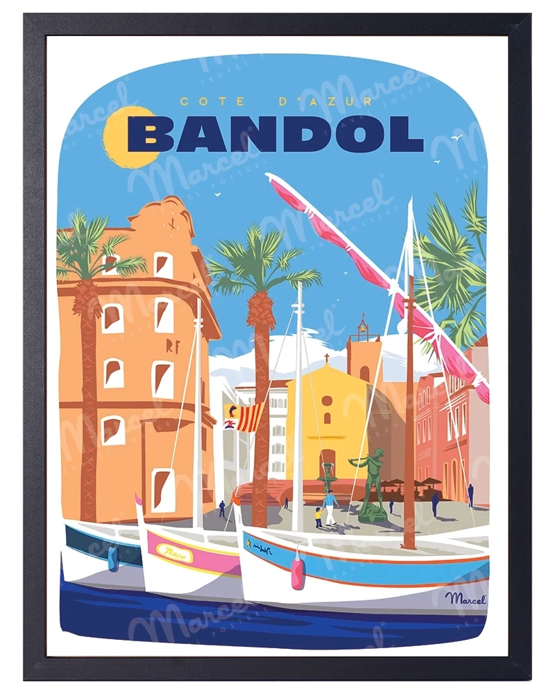 Affiche BANDOL "Le Port"