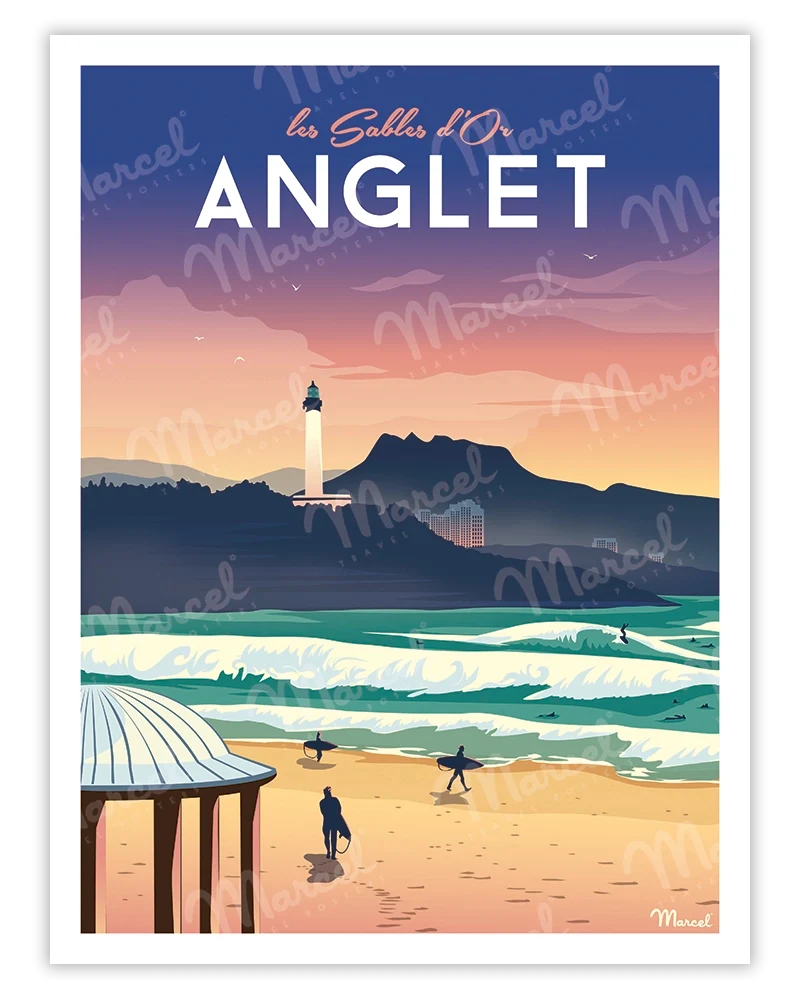 Affiche ANGLET "Les Sables d'Or"