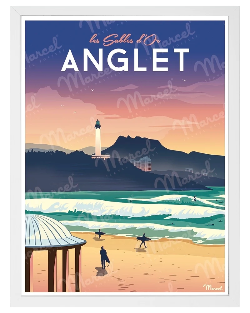 Affiche ANGLET "Les Sables d'Or"