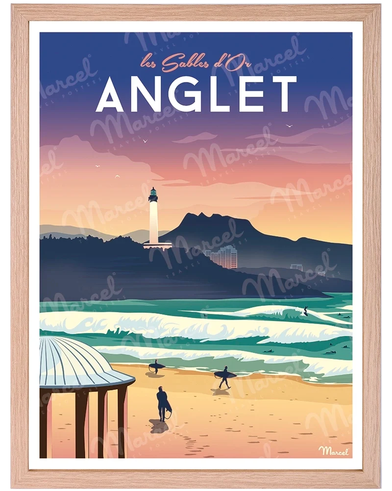 Affiche ANGLET "Les Sables d'Or"
