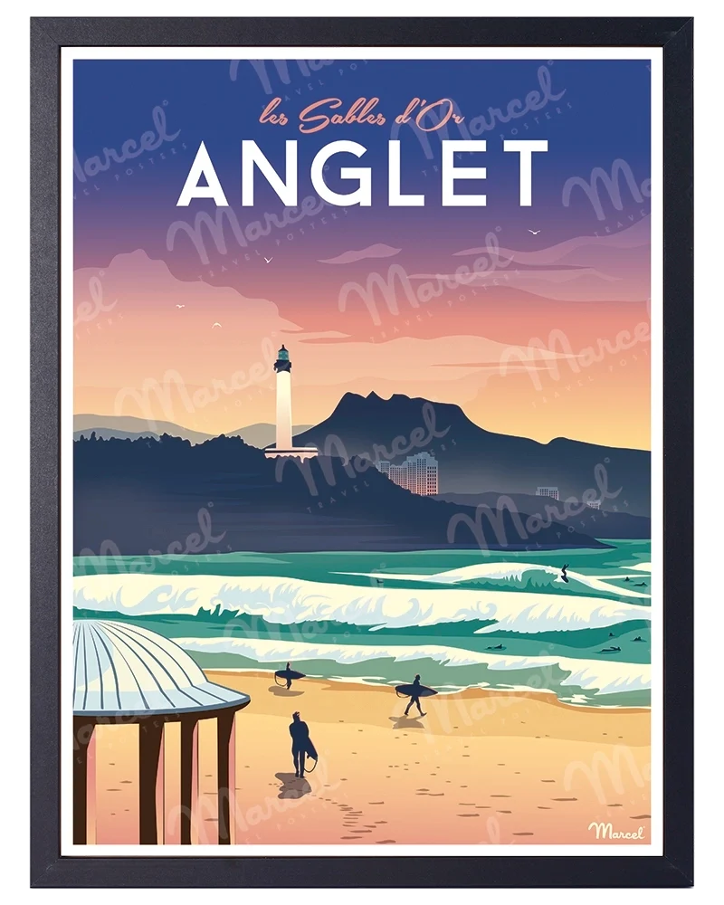 Affiche ANGLET "Les Sables d'Or"