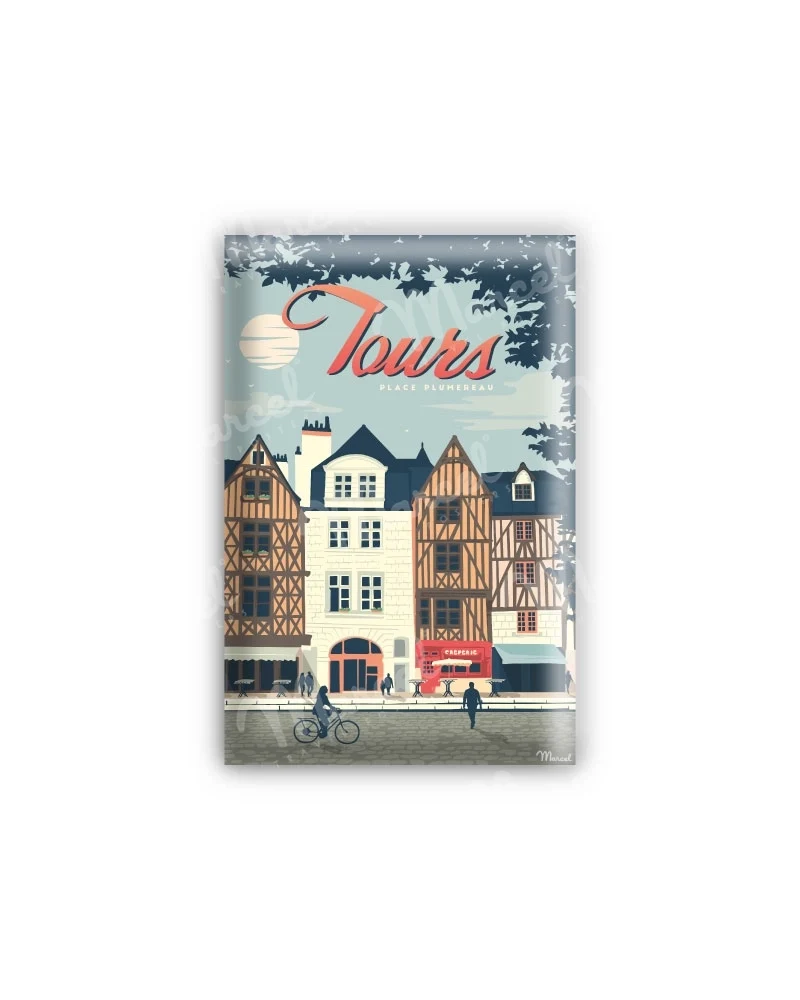 Magnet TOURS "Place Plumereau"