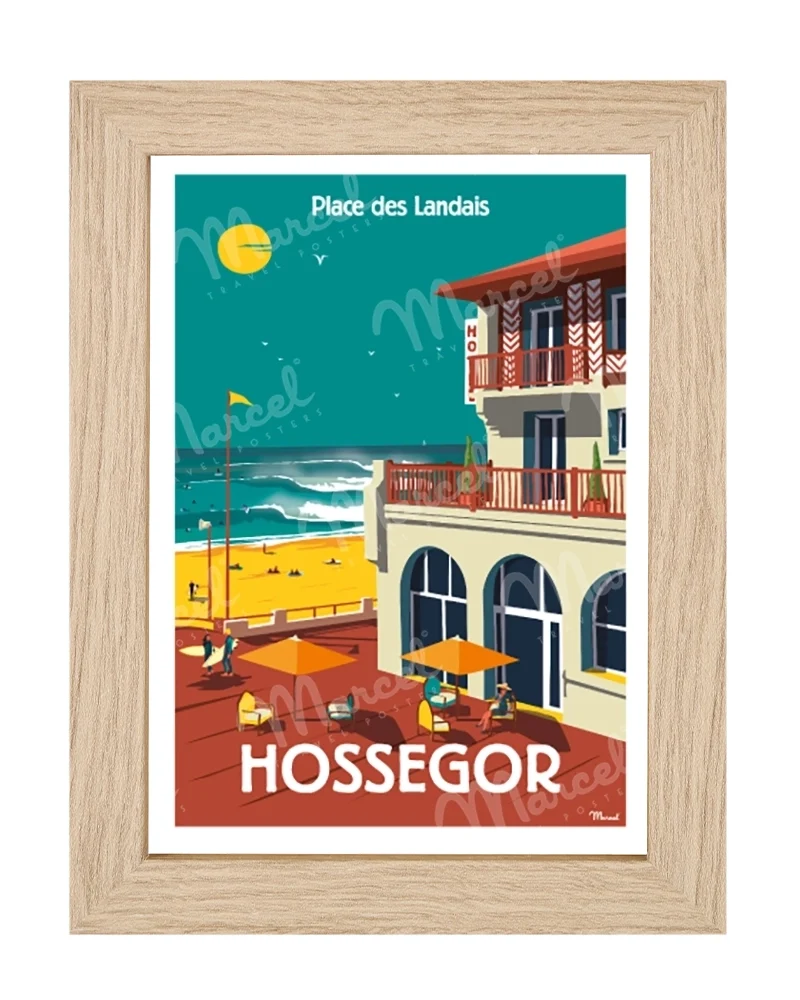 Carte Postale HOSSEGOR "Place des Landais"