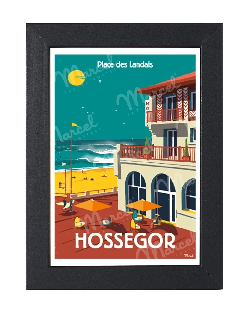 Carte Postale HOSSEGOR "Place des Landais"