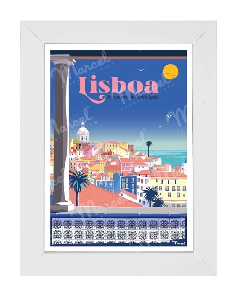 Carte Postale LISBONNE "Miradouro de Santa Luzia"