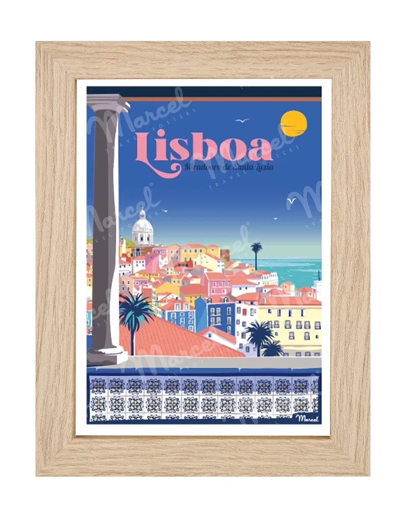 Carte Postale LISBONNE "Miradouro de Santa Luzia"
