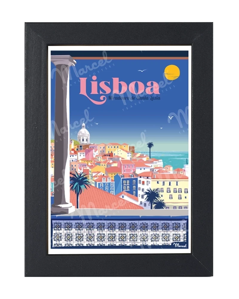 Carte Postale LISBONNE "Miradouro de Santa Luzia"