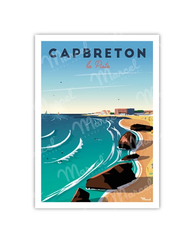 Carte Postale CAPBRETON "La Piste"