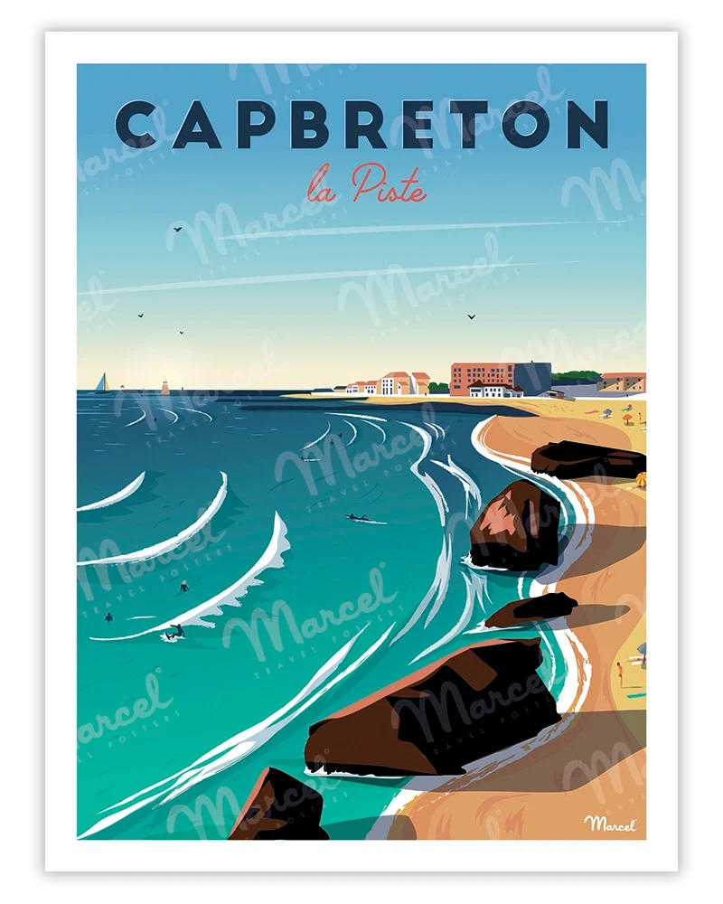Affiche CAPBRETON "La Piste"