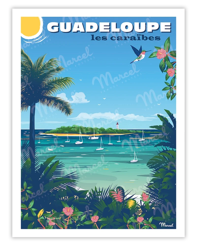 Affiche GUADELOUPE "Le Gosier"
