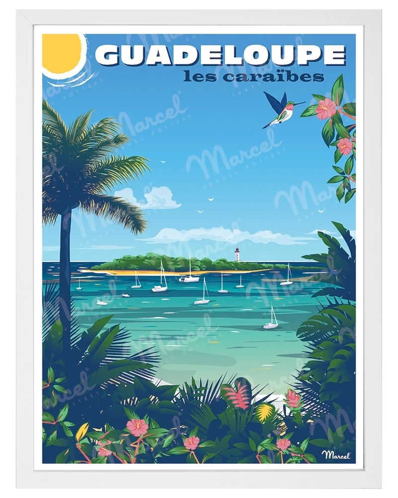 Affiche GUADELOUPE "Le Gosier"