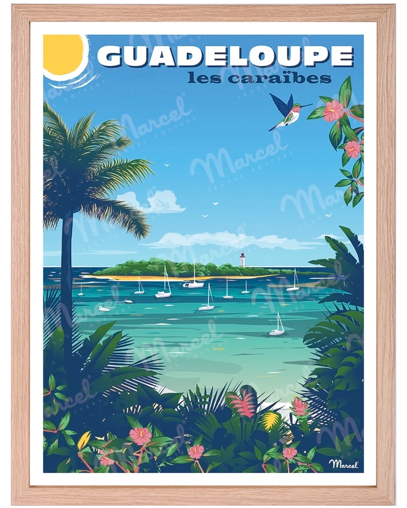 Affiche GUADELOUPE "Le Gosier"