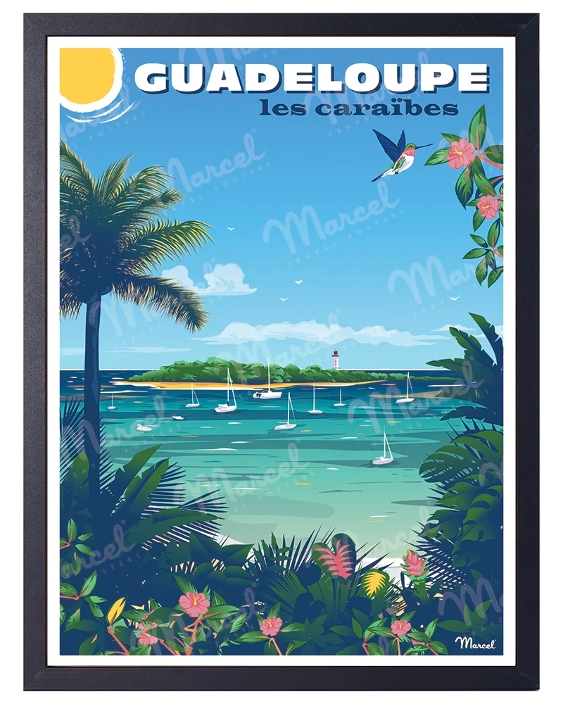 Affiche GUADELOUPE "Le Gosier"