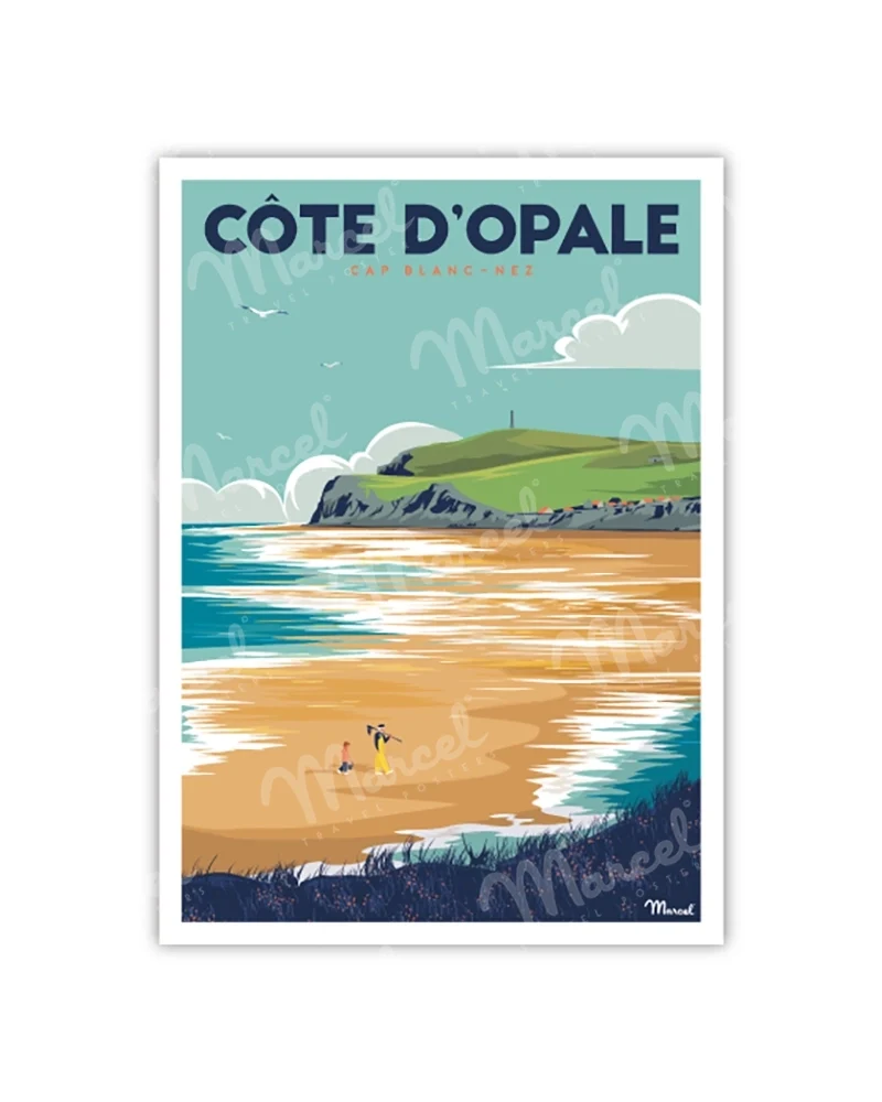 Carte Postale CÔTE D'OPALE "Cap Blanc-Nez"