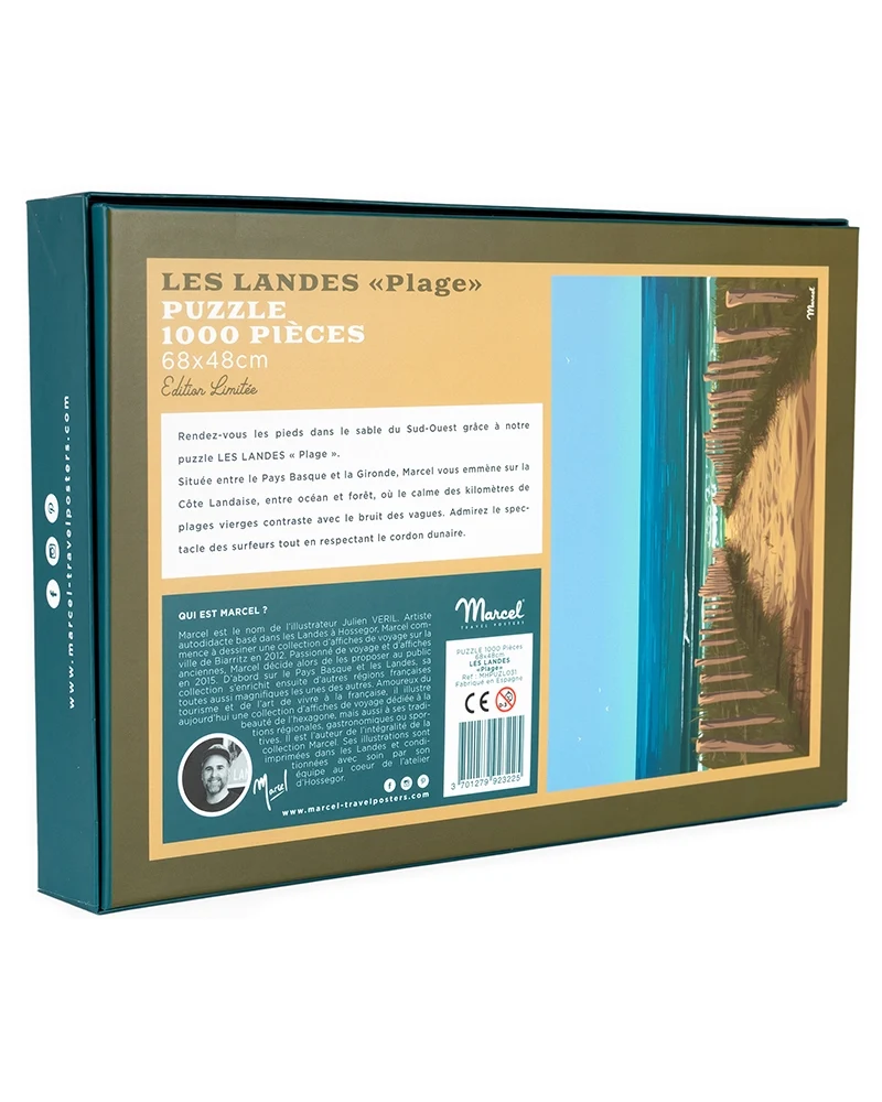 Puzzle LES LANDES "Plage"