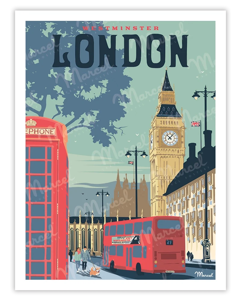 Affiche LONDRES "Westminster"