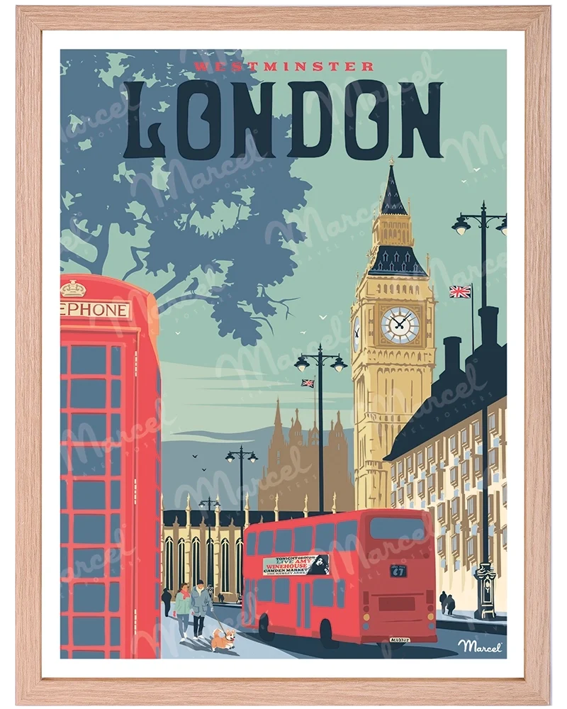 Affiche LONDRES "Westminster"
