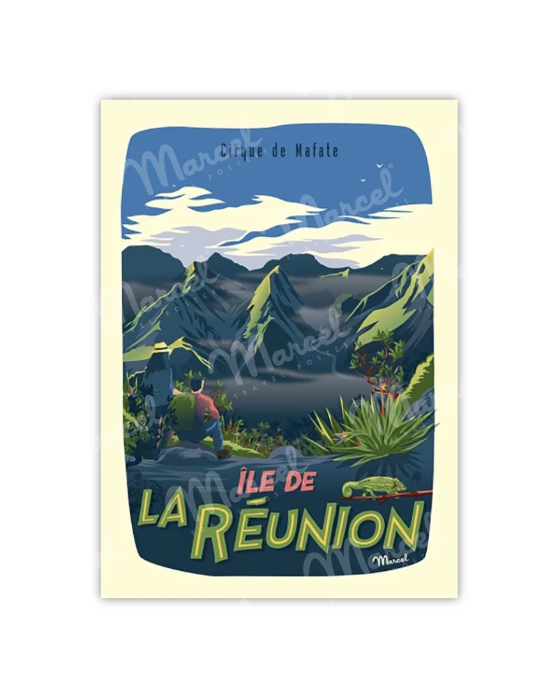 Carte Postale ÎLE DE LA RÉUNION "Cirque de Mafate"