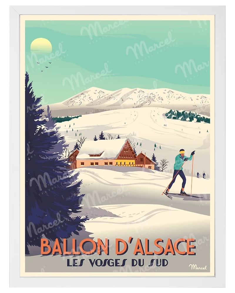Affiche BALLON D'ALSACE "Les Vosges du Sud"