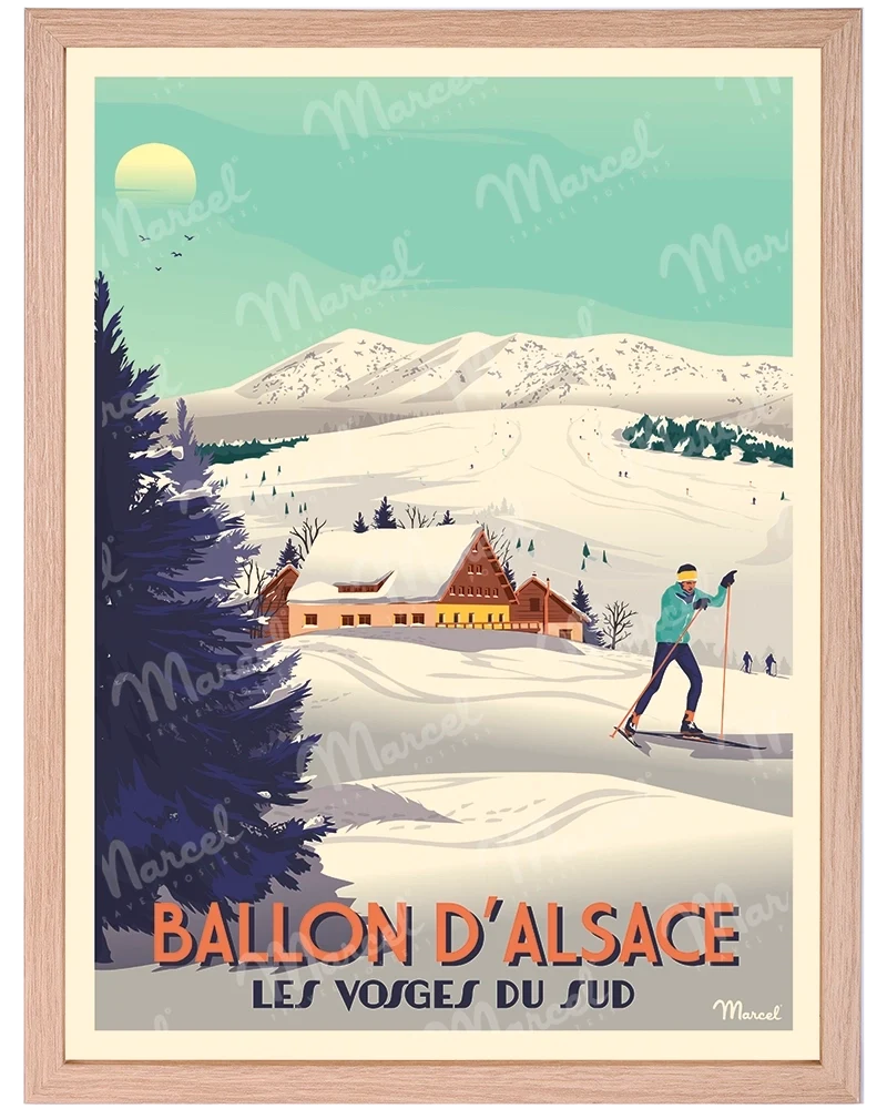 Affiche BALLON D'ALSACE "Les Vosges du Sud"