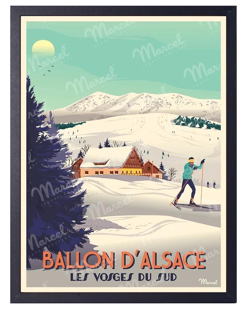 Affiche BALLON D'ALSACE "Les Vosges du Sud"