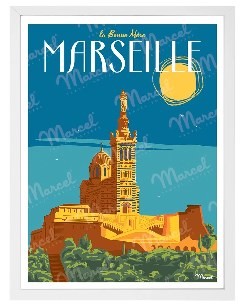 Affiche MARSEILLE "Bonne Mère"