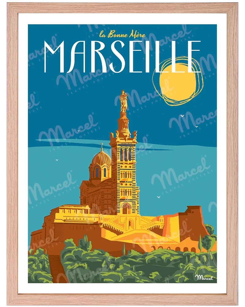 Affiche MARSEILLE "Bonne Mère"