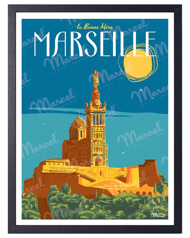 Affiche MARSEILLE "Bonne Mère"