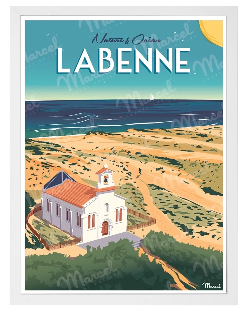 Affiche LABENNE "Nature et Océan"