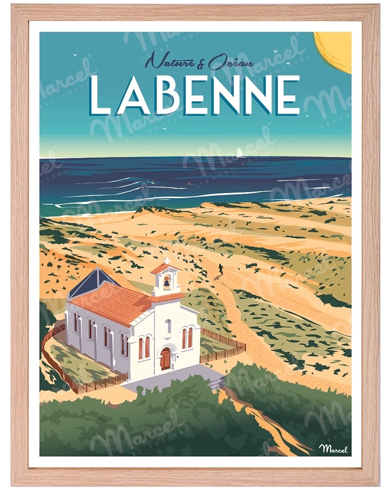 Affiche LABENNE "Nature et Océan"