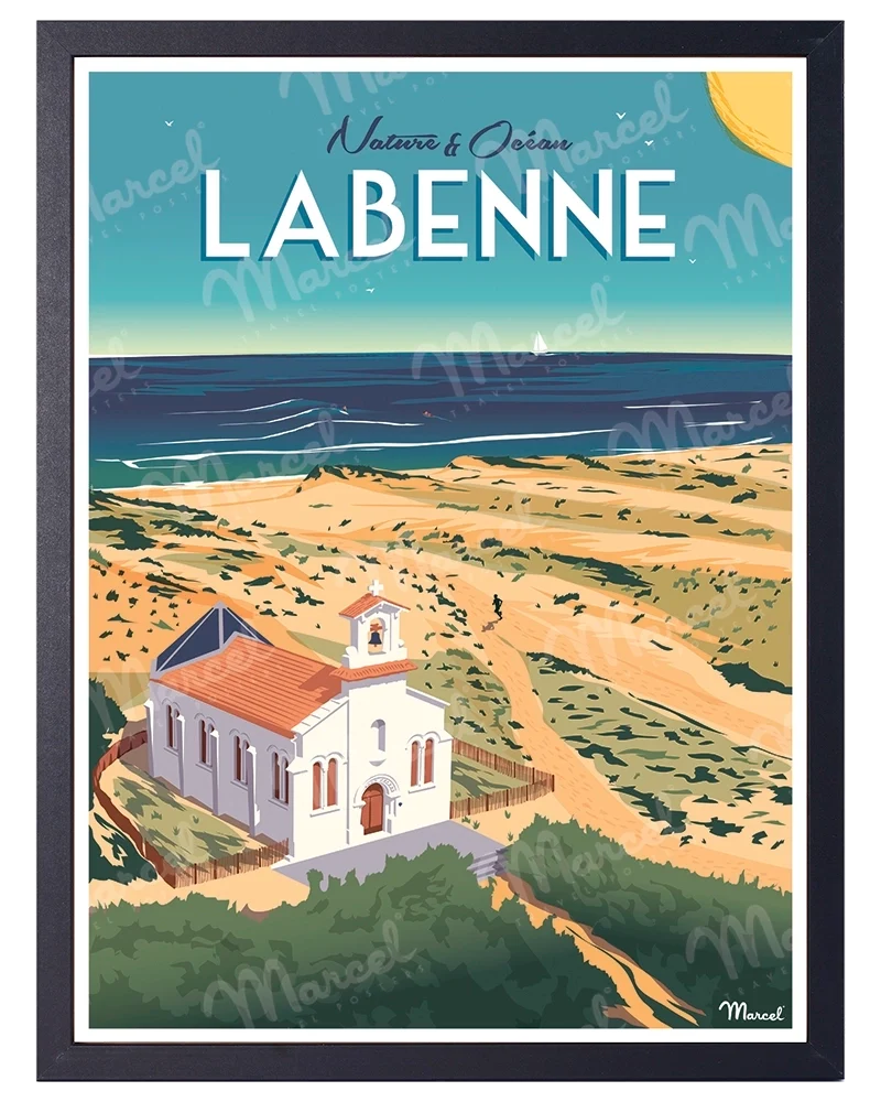 Affiche LABENNE "Nature et Océan"