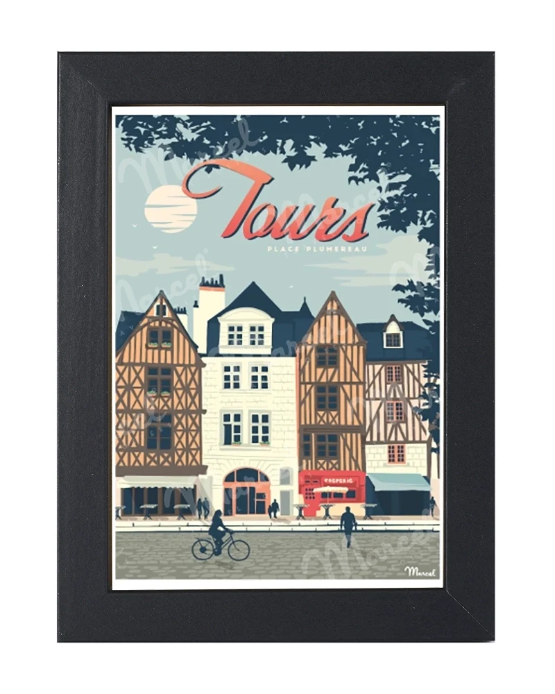 Carte Postale TOURS "Place Plumereau"