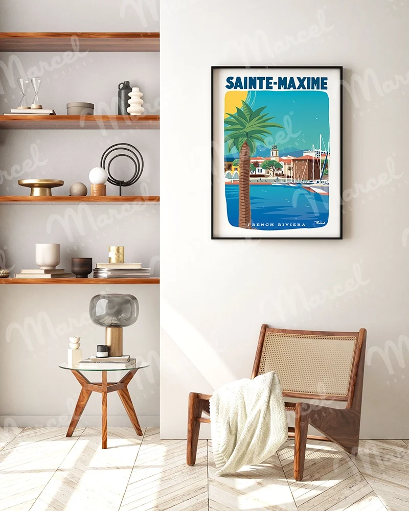 Affiche SAINTE-MAXIME "French Riviera"