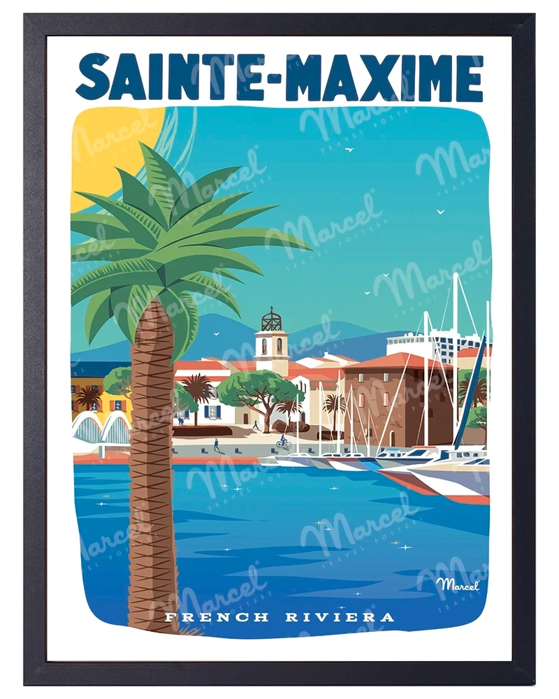Affiche SAINTE-MAXIME "French Riviera"