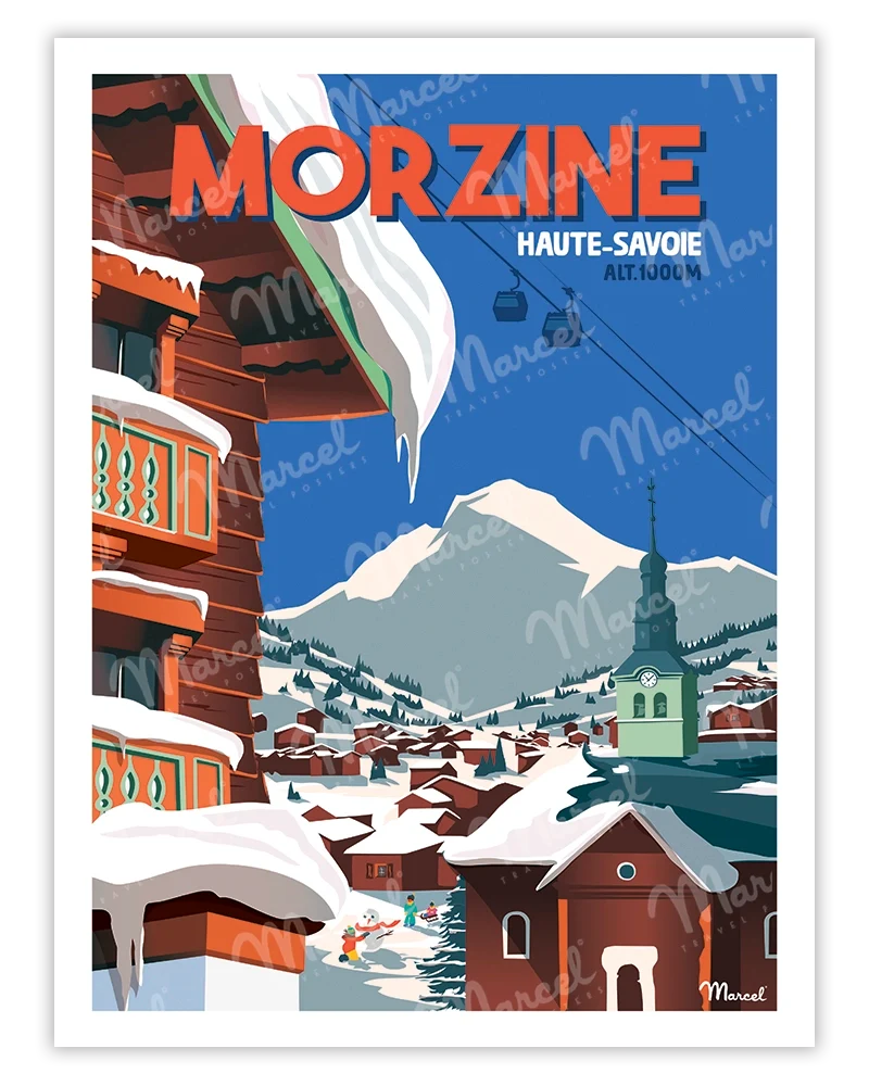 Affiche MORZINE "Haute-Savoie"